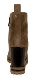 Tory Burch Logo 85 mm Lug Sole Wedge Bootie River Rock/River Rock 6 M