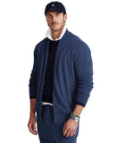 POLO RALPH LAUREN Men's Big & Tall Luxury Jersey Baseball Jacket NvyH 3XB