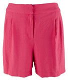 Vince Camuto Women's Summer Heat Solid Pull On Shorts Fuchsia 0