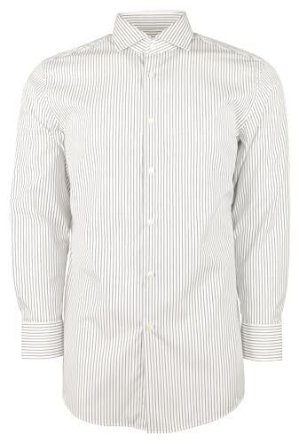 Hugo Boss Men's Mark Sharp Fit Easy Iron Long Sleeve Shirt-DB-15 (32/33) Dark Blue