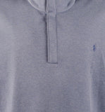 POLO RALPH LAUREN Men's Big & Tall Double-Knit Quarter Snap Pullover Shirt Bl 4XLT Blue