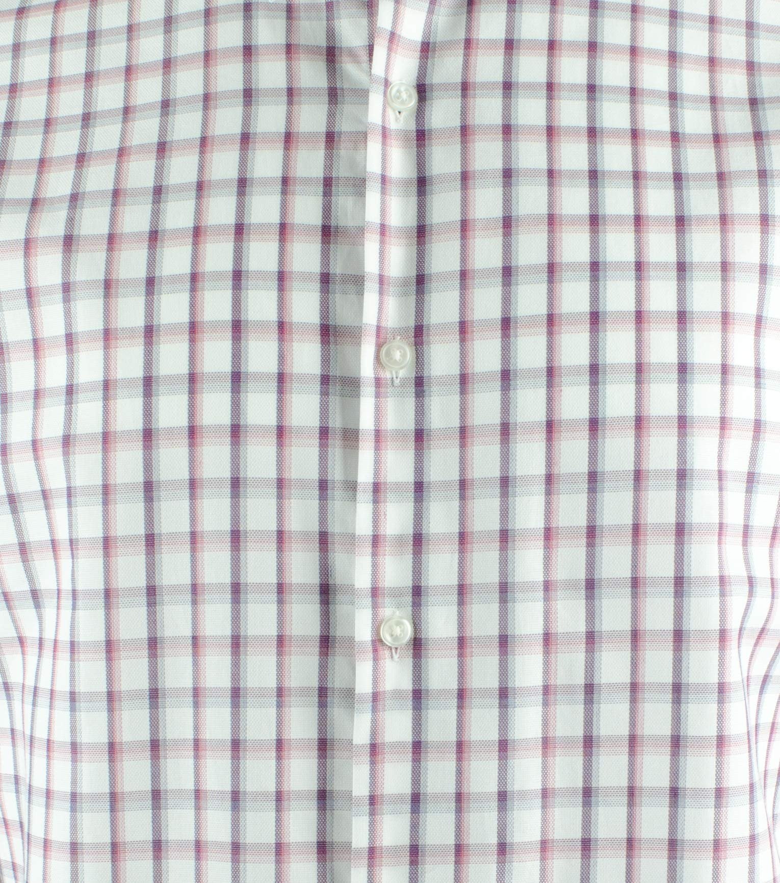 Hugo Boss Men's Regular Fit Check Long Sleeve Dress Shirt 17.5 (34/35) Dark Pink