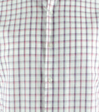 Hugo Boss Men's Regular Fit Check Long Sleeve Dress Shirt 17.5 (34/35) Dark Pink