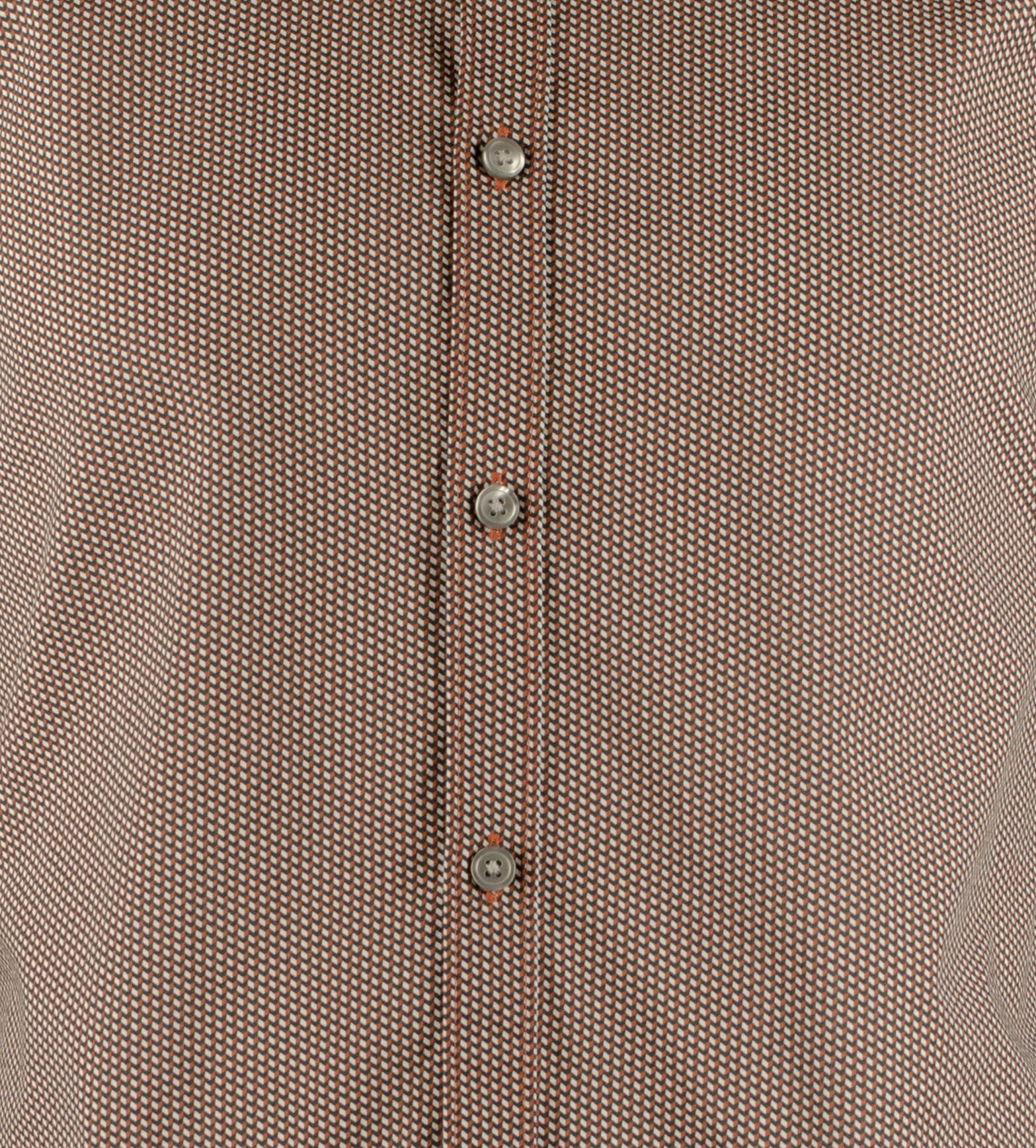 Hugo Boss Men's Rikard Slim Fit Long Sleeve Shirt 2XL Open Orange