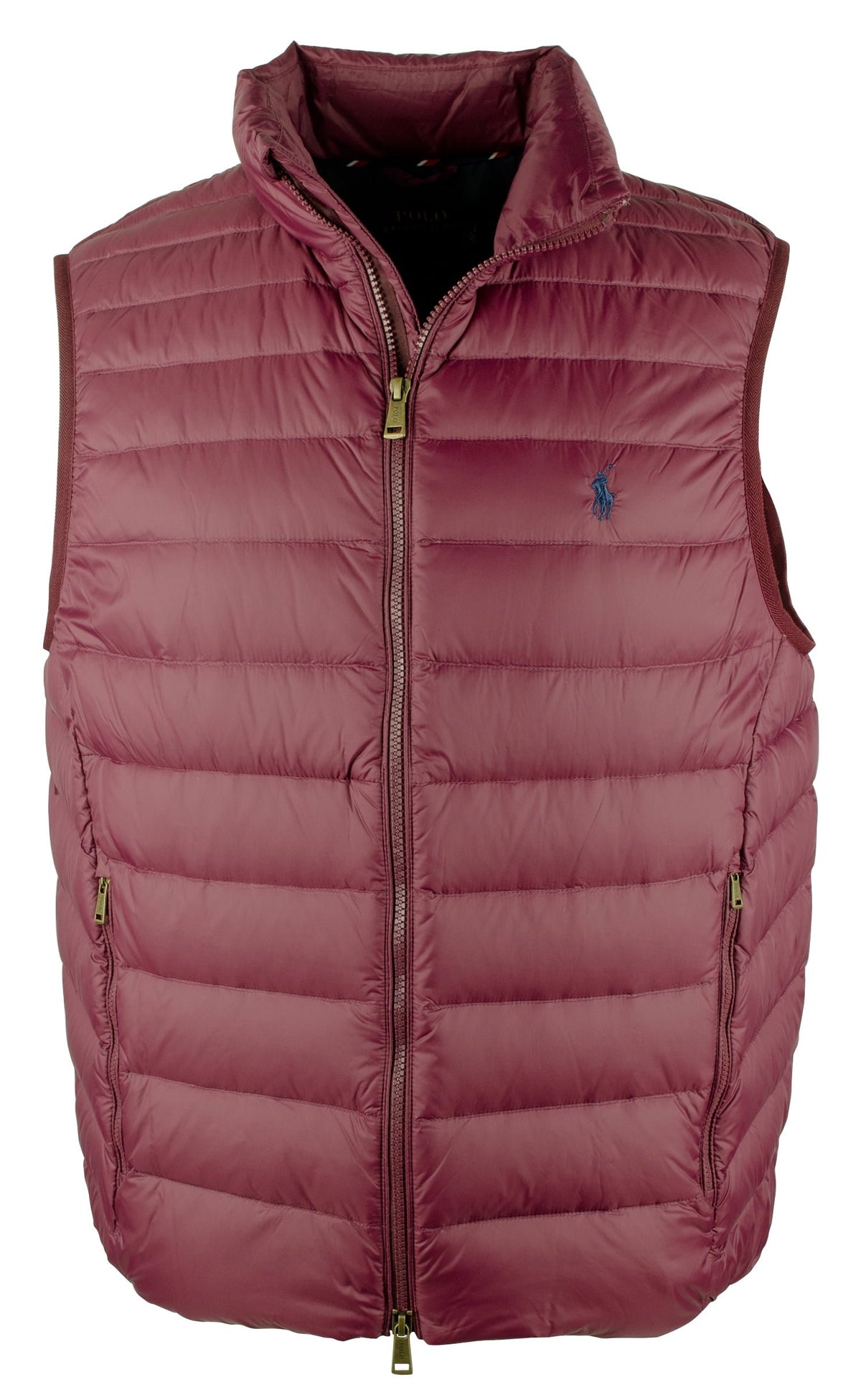 Polo Ralph Lauren Men's Packable Down Full Zip Vest Red Large
