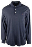 Polo Ralph Lauren Mens Big & Tall Cotton Polo Casual Shirt Navy 2LT