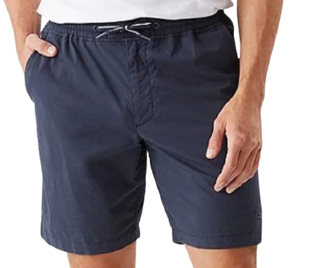 Tommy Bahama Men's Oceanside Poplin Pull Up Shorts Ocean Deep