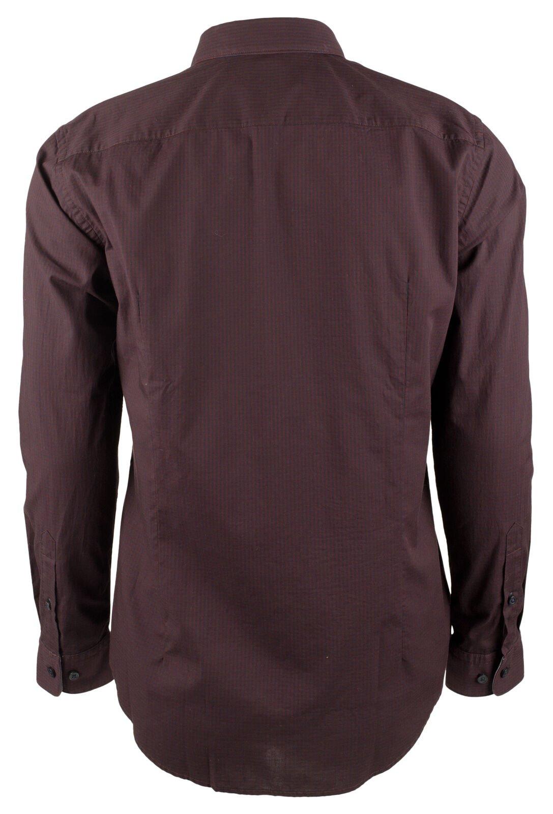 Hugo Boss Men's Ridley Slim Fit Long Sleeves Shirt Dark Red Large