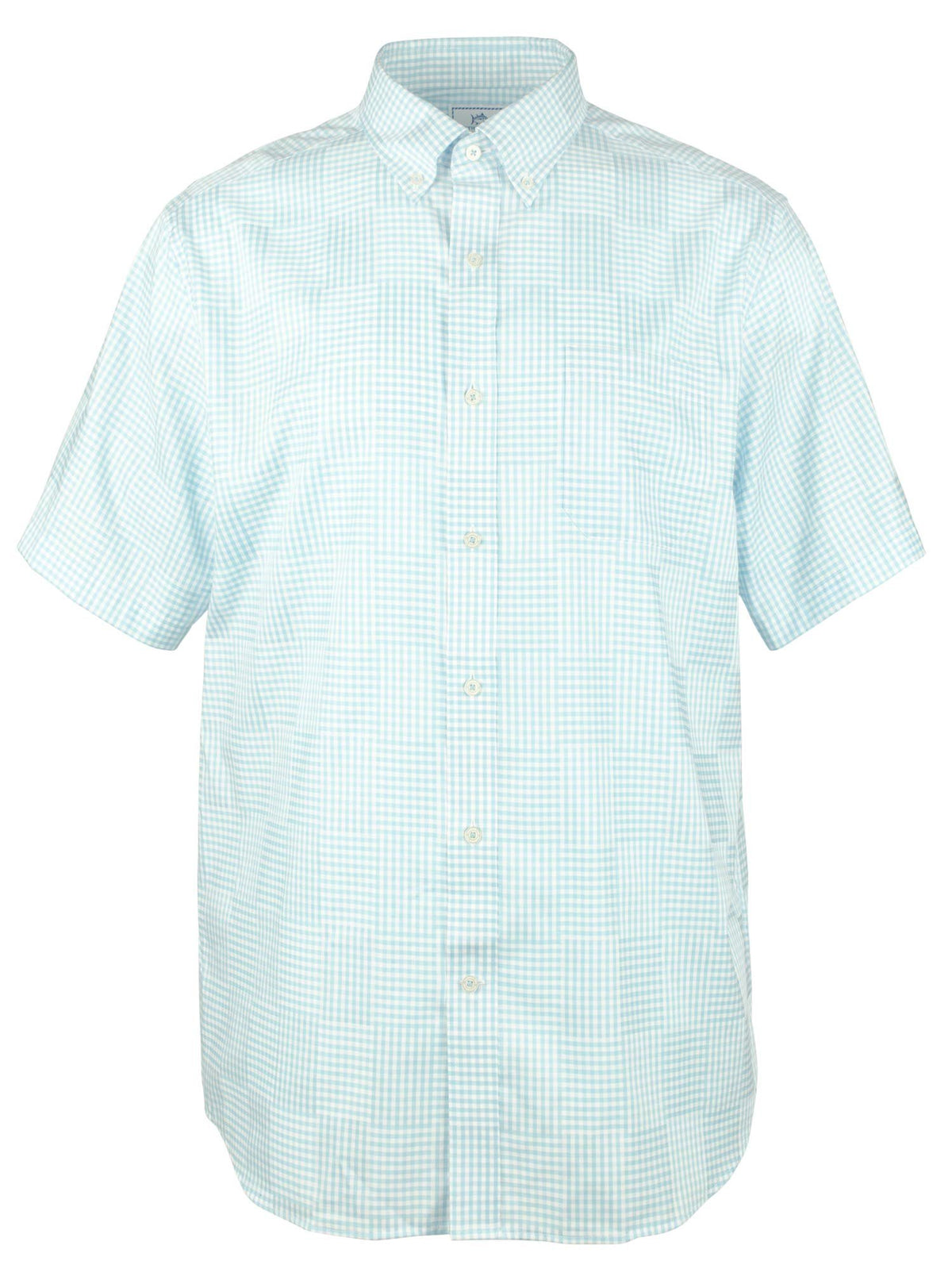 Men's Palmetto Point Gingham SS Trim Fit Shirt-HB-S