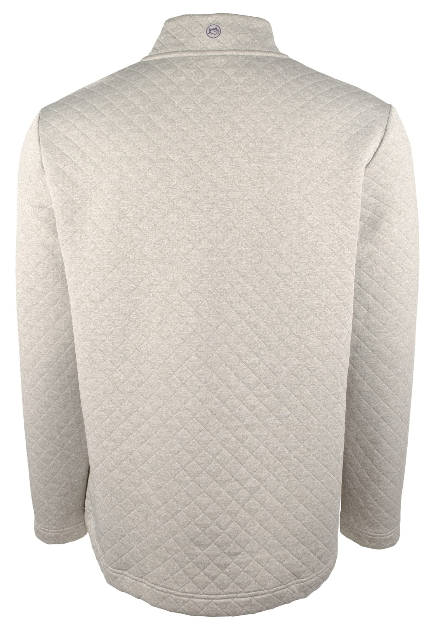 Men's Quay Heather Quilt Pullover-HG-Small