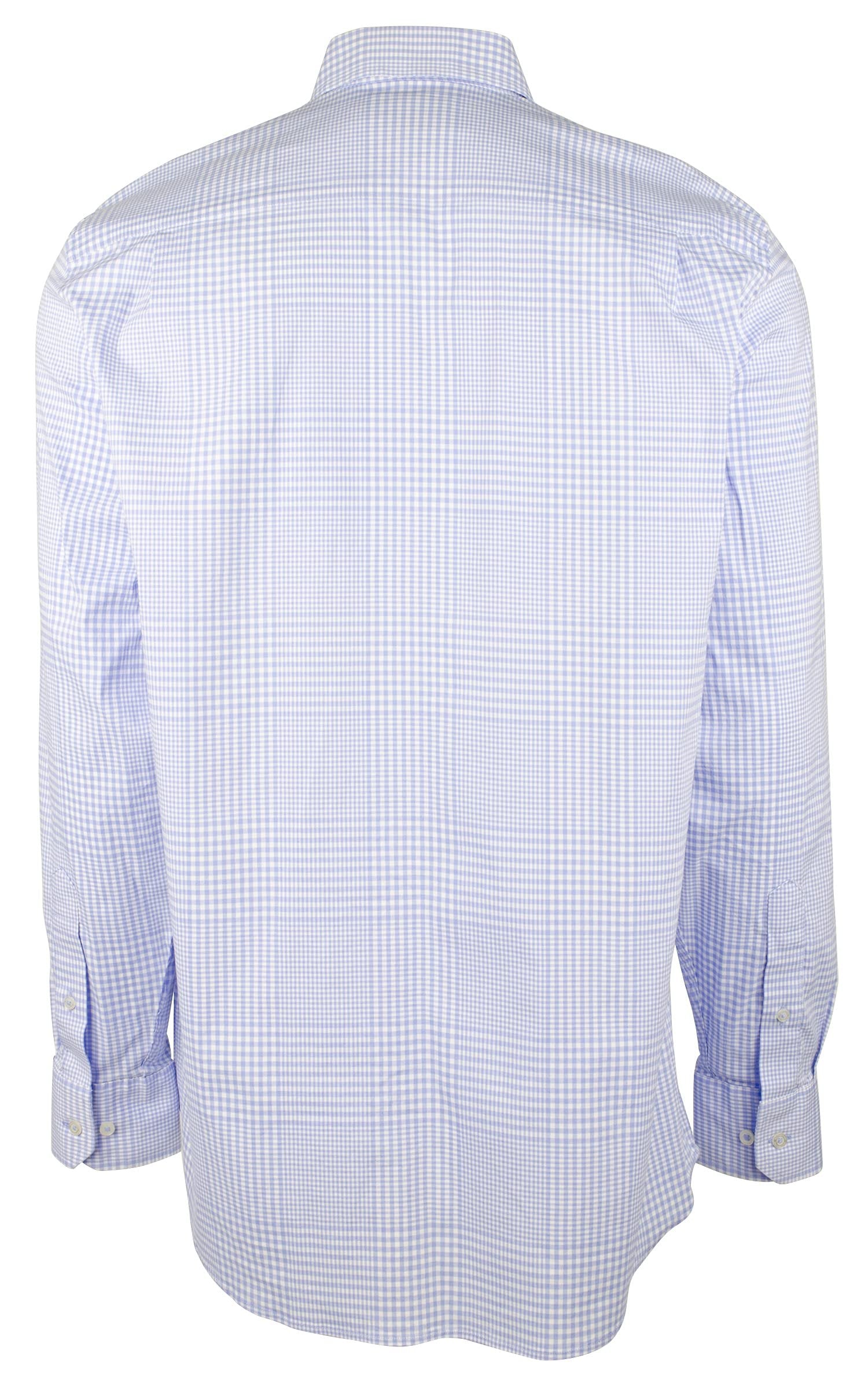 Men's Onshore Gingham Long Sleeves Shirt SB Small Sky Blue