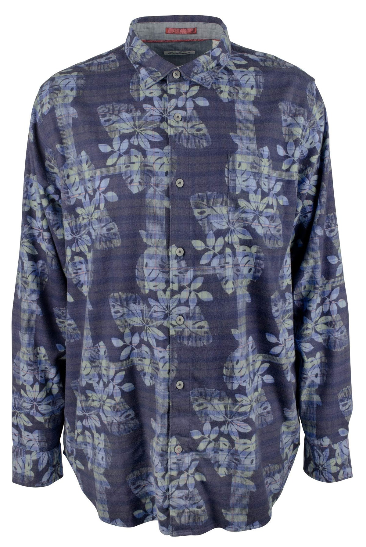 Men's Big and Tall Jingle Plaid Rock Shirt-OD-XLT