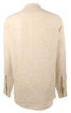 Michael Kors Men's Classic Fit Linen Long Sleeved Shirt-XL