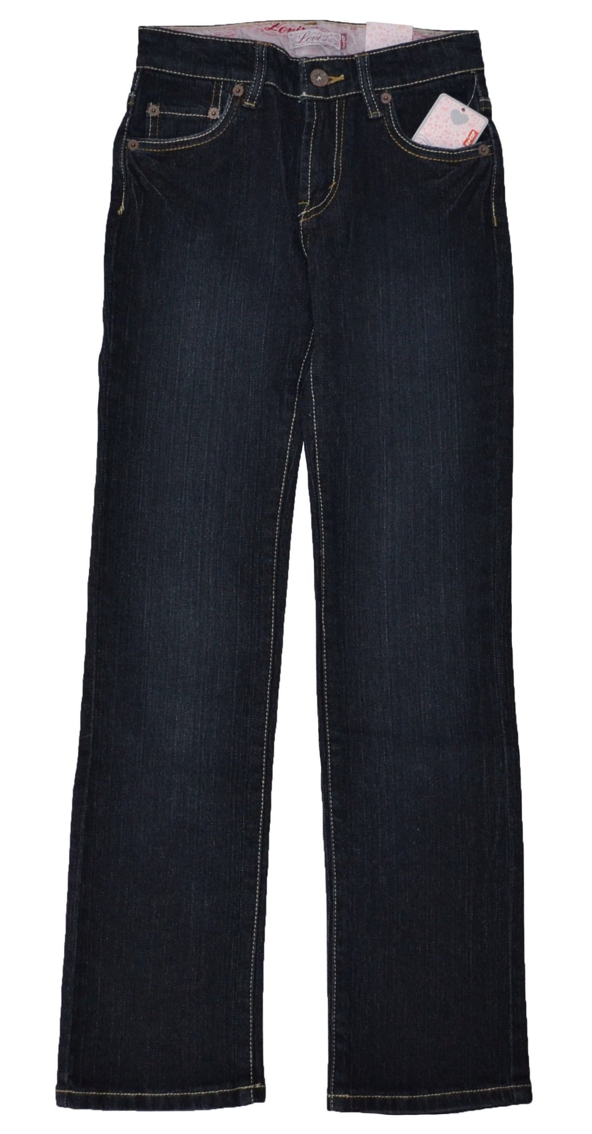 Girl's Adjustable Waistband Slim Straight Jeans-DC-10 Slim