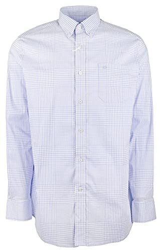 Men's Onshore Gingham Long Sleeves Shirt SB Small Sky Blue