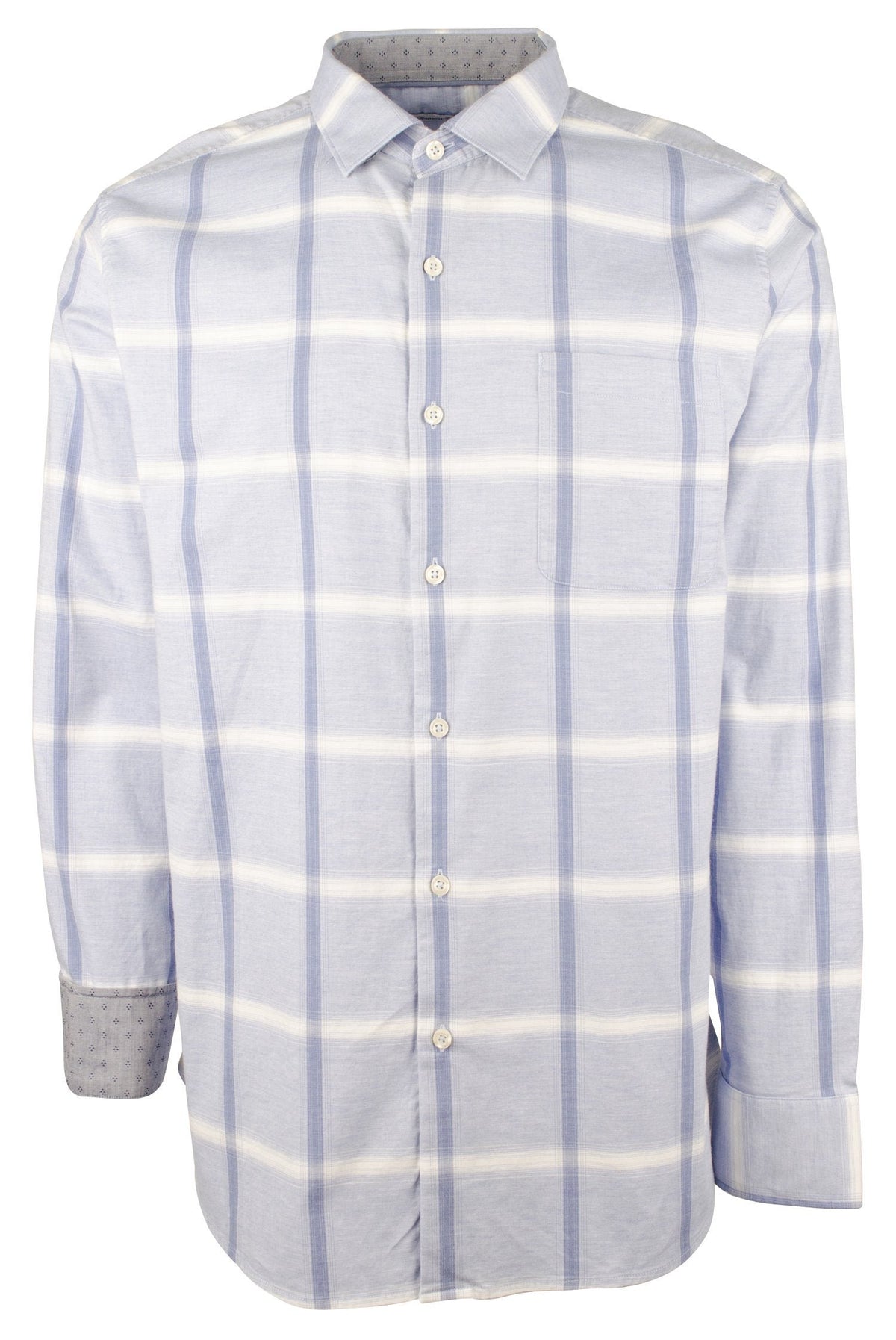 Tommy Bahama Men's Sky Breeze Check Sleeve Shirt-BB-X-Large