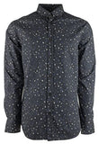 Hugo Boss Men's Mabsoot Slim Fit Long Sleeve Shirt-BLK-Small