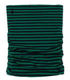 Ralph Lauren Girl's Skinny Ruched Striped Knit Skirt Medium Green Navy