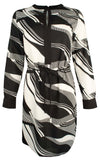 Ralph Lauren Women's Print Crepe Drawstring Dress