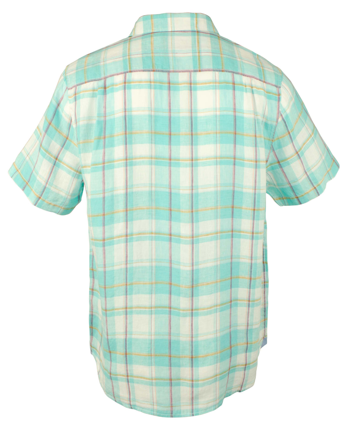 Tommy Bahama Men's Plaid Lauderdale Linen Camp Shirt-DA-S
