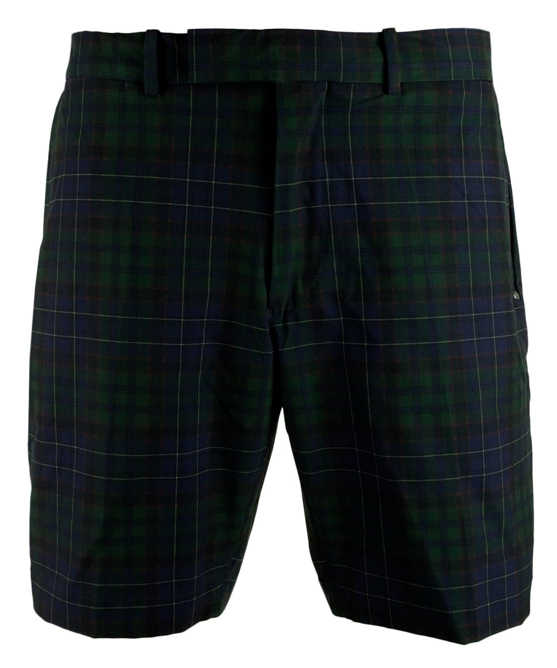 RLX Ralph Lauren Men's Tailored Fit Stretch Plaid 9" Golf Shorts Green 40