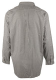 POLO RALPH LAUREN Men's Big & Tall Long Sleeve Sanded Twill Shirt 4XB Black/White