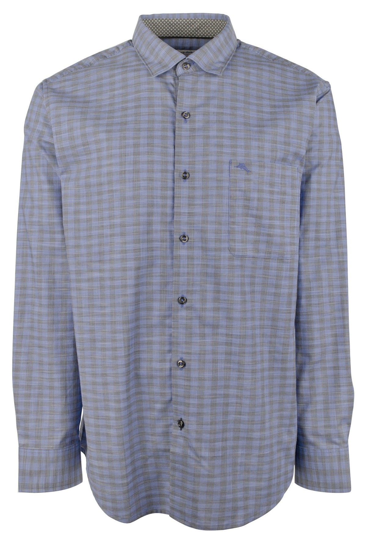 Camisas Tommy Bahama de manga larga con botones y cuadros Newport Cimarron para hombre (talla XL)