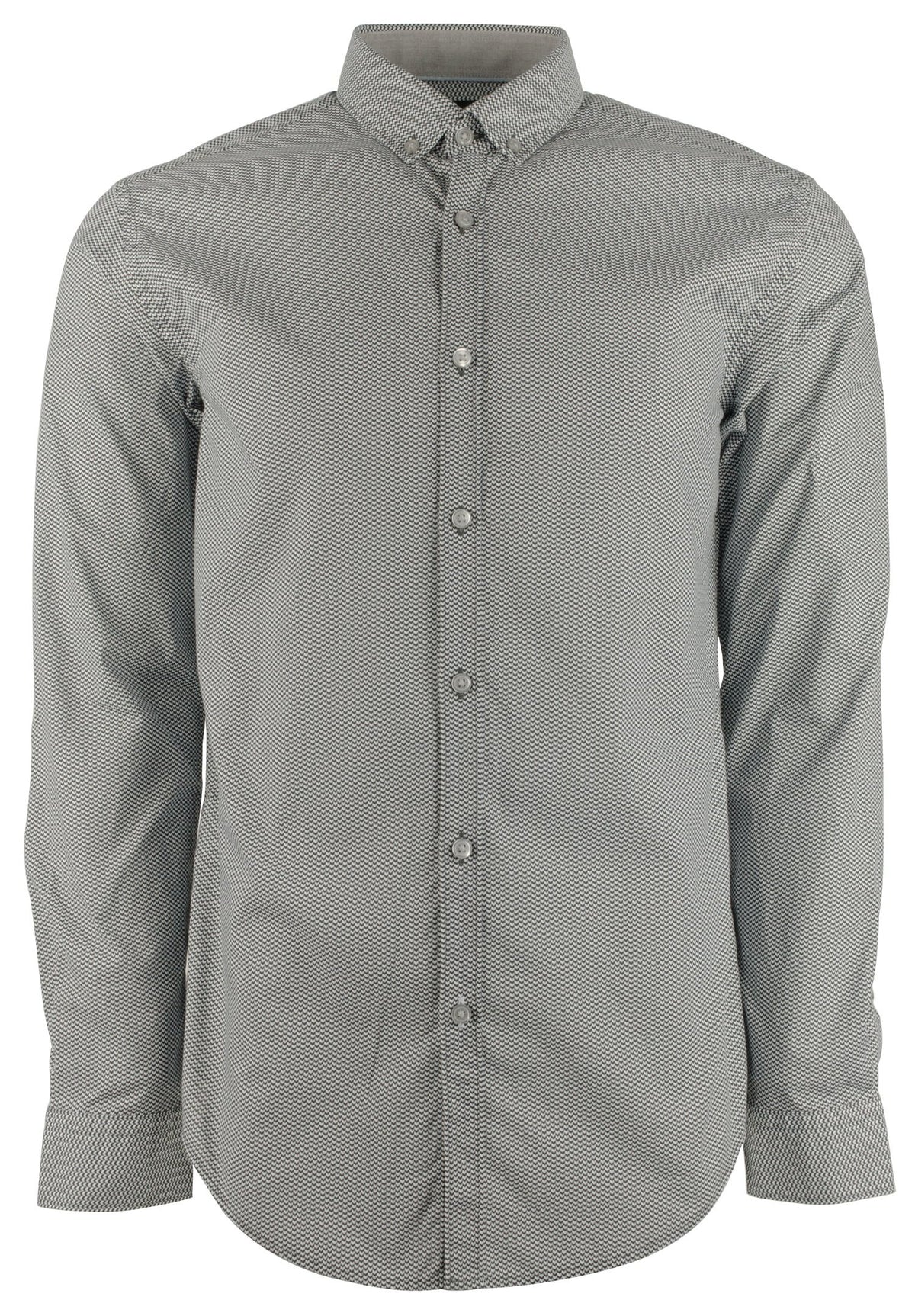 Hugo Boss Men's Rikard Slim Fit Long Sleeve Shirt-BLK-Medium