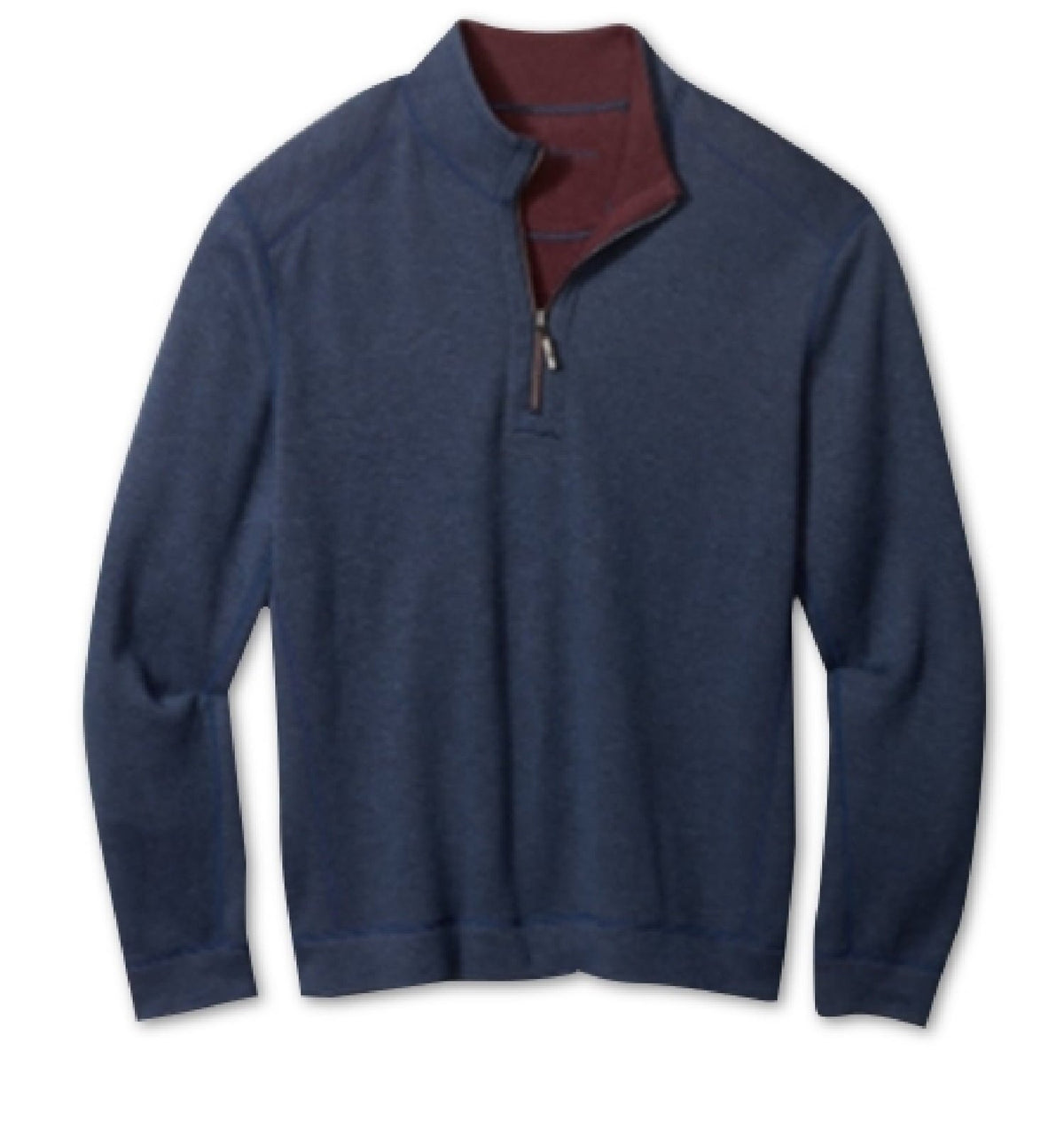 Tommy Bahama Men's Flipshore Reversible Quarter Zip Pullover Blue Size XX-Large