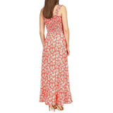 Michael Kors Women's Smocked Strap Sleeveless Maxi Dress