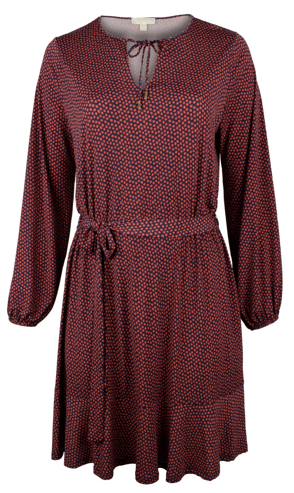 Michael Kors Women's Plus Printed Belted Sleeves Dress TB 2X