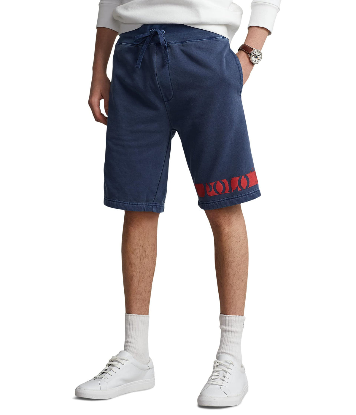POLO RALPH LAUREN 9.5-Inch Logo Fleece Shorts Cruise Navy MD