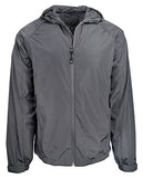 Michael Kors Men's Lightweight Hooded Jacket Gnmtl XXL