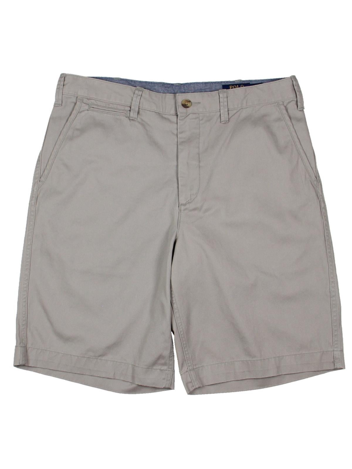 Polo Ralph Lauren Mens Casual Shorts Light Rugged Chino   Gray 32