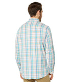 Southern Tide Men's Coastal Passage Sky Valley Long Sleeve Plaid Shirt Rose Blush