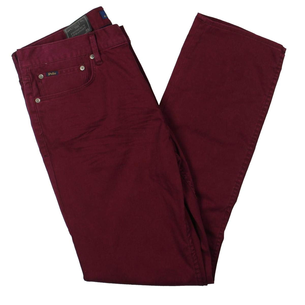 Polo Ralph Lauren Mens Stretch Straight Fit Chino Pants Red 30/30
