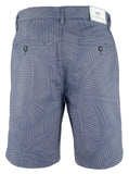Southern Tide Men's Printed Palm Fronds 9" Flat Front Shorts 28 Seven Seas Blue