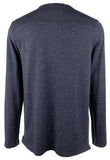 Tommy Bahama Men's Coastal Canyon Henley Long Sleeves Shirt Bering Blue Small