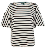 Lauren Ralph Lauren Women's Petite Jersey Cold Shoulder Top