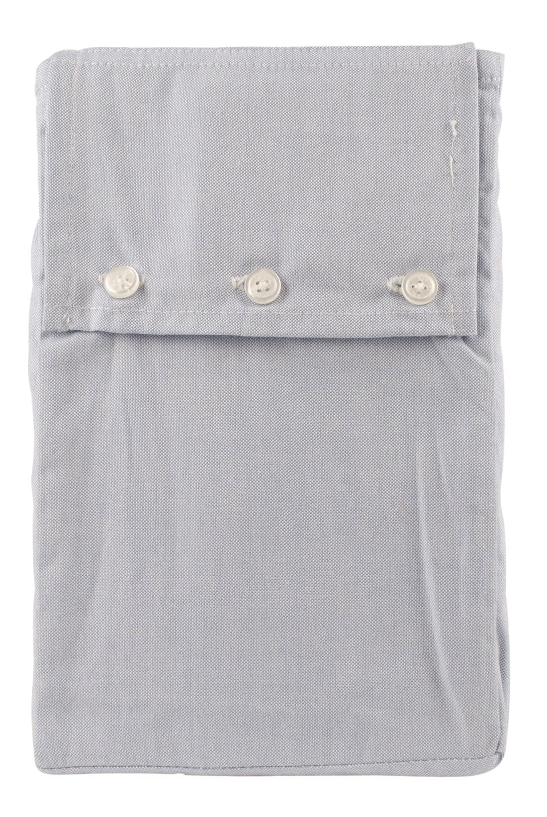 Organic Reversible Oxford One King Sham-BlueWhite