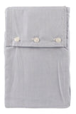 Organic Reversible Oxford One King Sham-BlueWhite