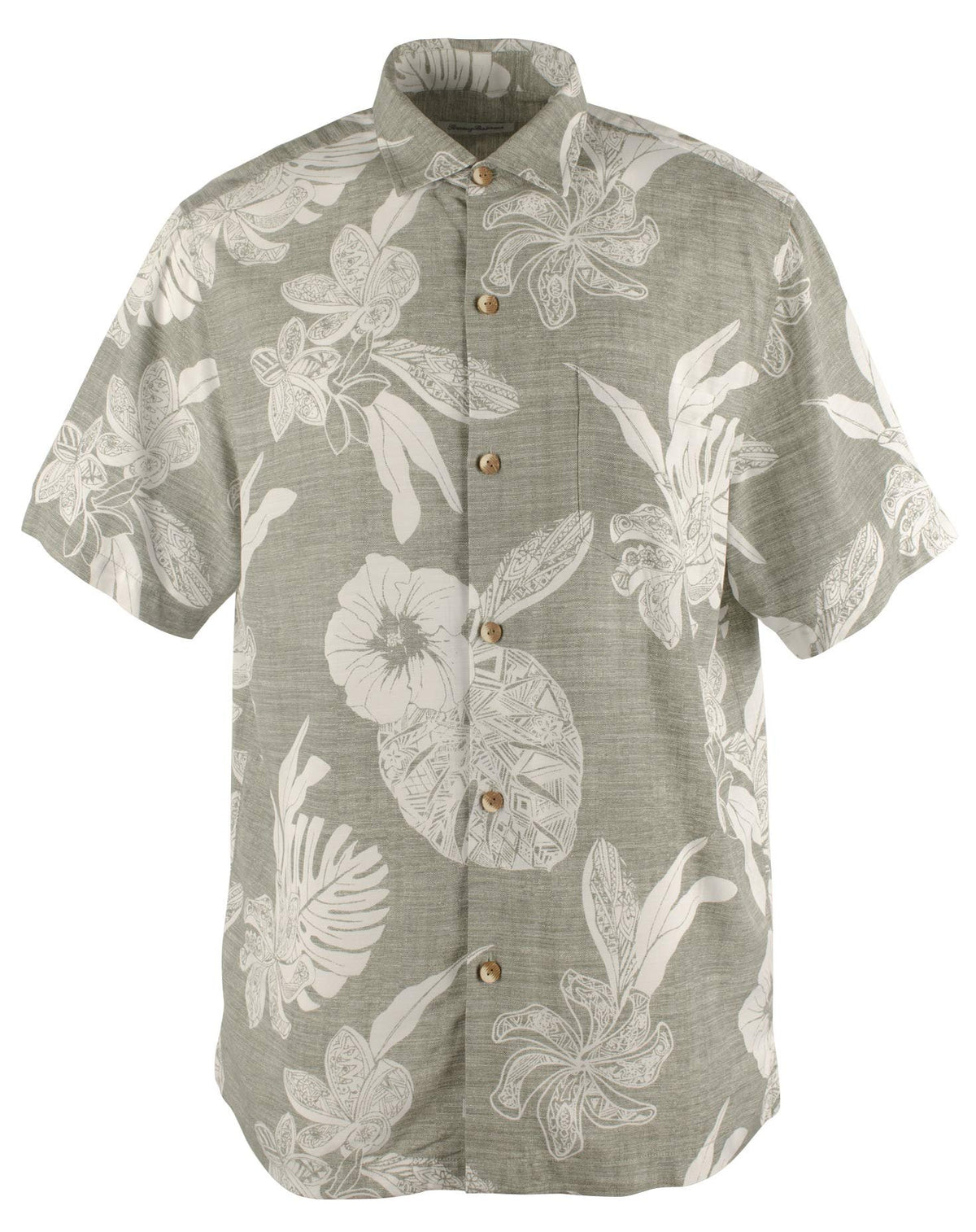 Men's Geo Leaf Camp Shirt-TL-L