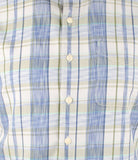 Tommy Bahama Men's Tortola Surf Plaid Short-Sleeve Shirt Bering Blue Small
