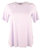 Eileen Fisher Women's Crew Neck Short Sleeved Top Purple XXS