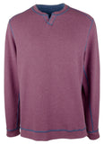 Tommy Bahama Erkek Flipshore Abaco Uzun Kollu Çift Taraflı Sweatshirt Kazak Hollanda Mavisi Küçük