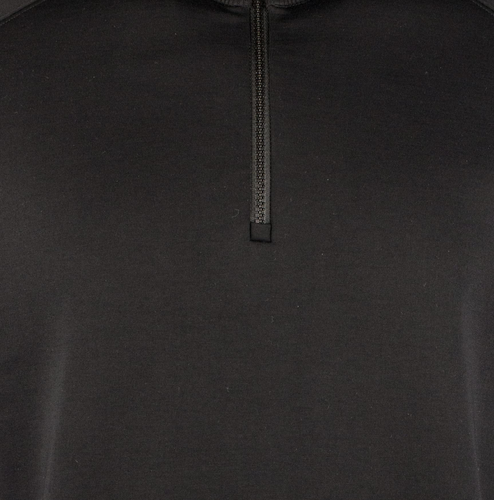 Hugo Boss Men's Big & Tall Sidney Jersey Quarter Zip Long Sleeve Pullover 2XL Black