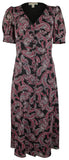Michael Kors Women's V-neck Short Sleeve Dress Multicolor Medium