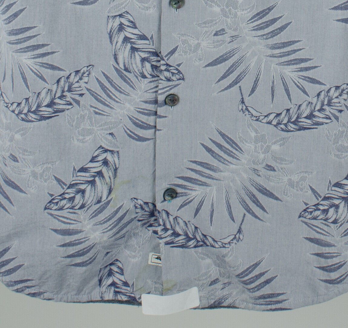 Customer Return Tommy Bahama Men's Island Iris Jacquard Camp Shirt-OD-Medium
