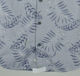Customer Return Tommy Bahama Men's Island Iris Jacquard Camp Shirt-OD-Medium