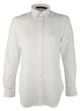 Lauren by Ralph Lauren NEW White Womens Size Large L Button Down Top